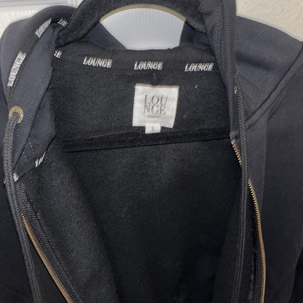 Lounge Apparel Black Hoodie View 4